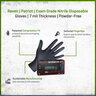 SAS Pallet Pricing Raven Patriot Powder-Free Exam Grade Black Nitrile Gloves - 100 box - 720 boxes per pallet