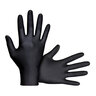 SAS Raven Glove Disposable 7mil. Nitrile Powder-free Textured Black Medium 100-box