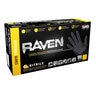 SAS Raven Glove Disposable 7mil. Nitrile Powder-free Textured Black Medium 100-box