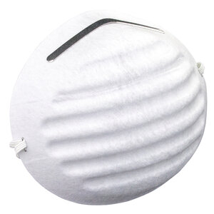 SAS Dust Mask Non-Toxic White One-Size Fits Most 5/pkg.