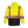 Rainsuit Jacket Yellow w/ 2 in. Reflective Contrasting Trim Medium (ANSI/ISEA Class 2 Compliant)
