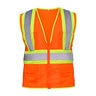 SAS Safety Vest Two Tone 2 in. Reflective Tape Orange X-Large (ANSI/ISEA 107 Class 2 Compliant)
