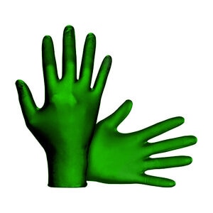 SAS Raven Extra Strength Disposable Gloves Powder Free Nitrile Green X-Large