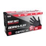 SAS Derma-Tuff Disposable Nitrile Gloves Black 6 mil Medium 120/Box