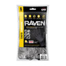 XL-Raven Black Nitrile Glove 3pk SAS