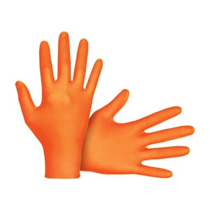 Astro-Grip Disposable Gloves 3D Cube Grip Powder-Free Nitrile 7 mil Medium