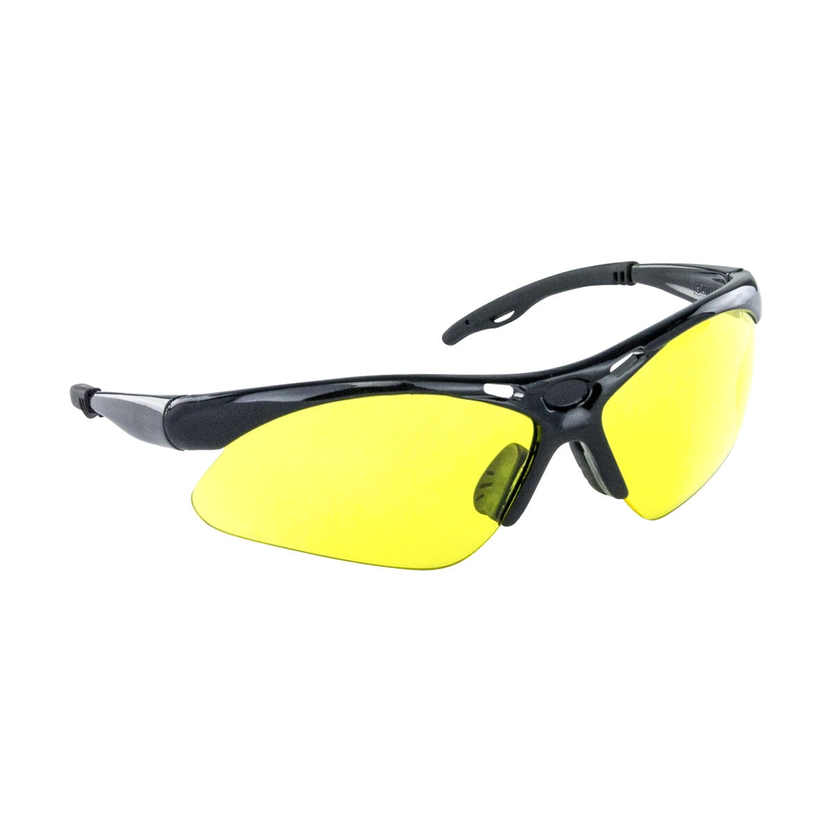 Diamondbacks Safety Glasses Black Frame Yellow Lens Polybag | SiteOne US