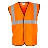 Safety Vest - Class 2 - Mesh - 2 in. Reflec. Tape - Orange - (ANSI/ISEA 107 Class 2 Compliant) - 3XL