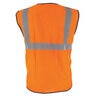 Safety Vest - Class 2 - Mesh - 2 in. Reflec. Tape - Orange - (ANSI/ISEA 107 Class 2 Compliant) - 3XL
