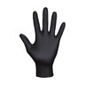 SAS Raven Glove Disposable 7mil. Nitrile Powder-free Textured Black Medium 100-box