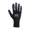 Black 15 Gauge Nylon Knit Shell Black Nitrile Palm Coating Glove - Large