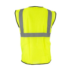 SAS InVue Hi-Viz Yellow Safety Vest Class 2 Type R Mesh 2 in. Reflec. Tape (ANSI/ISEA 107 Class 2 Compliant) - 2XL