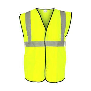 SAS InVue Hi-Viz DOT Class 2 Type R Yellow Vest (ANSI/ISEA 107 Class 2 Compliant) - M