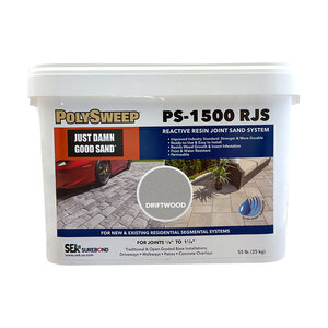 Unilock SEK Surebond PolySweep PS-1500 RJS Reactive Resin Joint Sand System Driftwood 55 lb. Pail