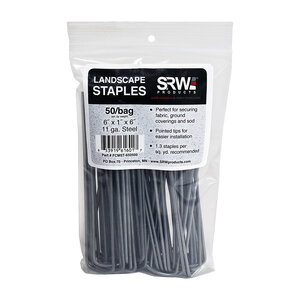 SRW 6 in. Fabric Staple Round Top 11 Guage 1000/Box
