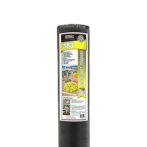 SRW SB3 2.8 oz. Non-Woven Spunbond Weed Barrier Fabric Black 3 ft. x 100 ft.