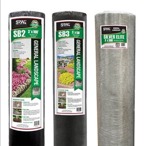 SRW SB2 2 oz. Non-Woven Spunbond Weed Barrier Fabric Black 4 ft. x 300 ft.