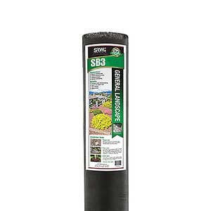 SRW SB3 2.8 oz. Non-Woven Spunbond Weed Barrier Fabric Black 3 ft. x 25 ft.