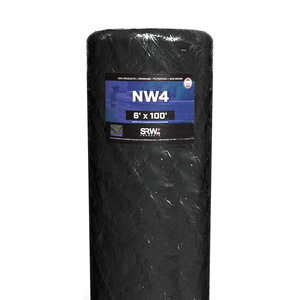 SRW NW4 4 oz. Non-Woven Needle Punched Geotextile Filter Fabric 6 ft. x 100 ft.
