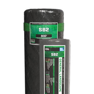 SRW SB2 2 oz. Non-Woven Spunbond Weed Barrier Fabric Black 3 ft. x 25 ft.