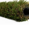 STR Vintage Lawn Olive Synthetic Turf 65 oz. Face Weight 1-3/4 in. Delustered Field Green/Olive Green Blades Tan/Brown Thatching