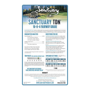 Sanctuary Organic/Organic-Base Fertilizer 16-0-4 MU AS 1%Fe 50 lb.