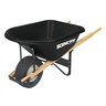 Scenic Road Wheelbarrow Pneumatic Wheel Poly Tray Turf Tire Wood Handle