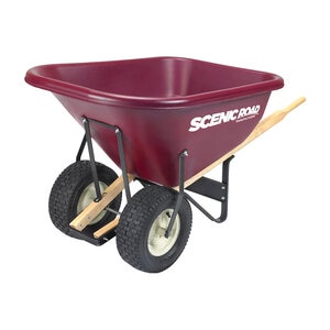 Dual Wheelboarrow 10 cu. ft. w/ 4 Ply Turf Tires