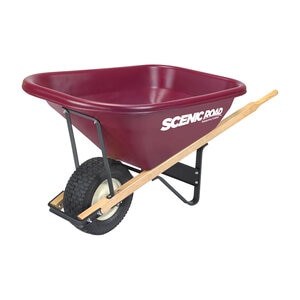 Scenic Road Single Wheelbarrow 8 cu. ft. w/ 4 Ply Turf Tire