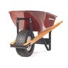 Scenic Road Stamped Steel Metal Wheelbarrow 6 cu. ft. w/ Turf Ture