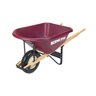 Scenic Road Wheelbarrow Single Wheel Flat Free Tire 6 cu. ft.