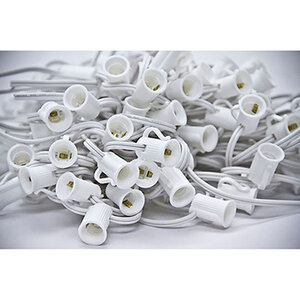 Seasonal Source C9 100' Stringer White 12" Spacing