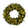 Decorated Prelit Wreath 24 in.
