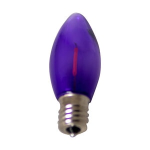 Seasonal Source C9 LED Filament Purple Bulb
