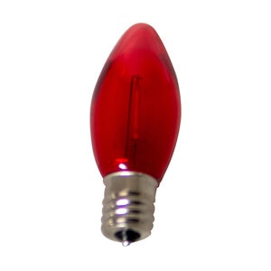 Seasonal Source C9 LED Filament Red Bulb