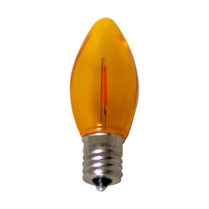 Seasonal Source C9 LED Filament Orange Bulb