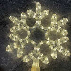 Seasonal Source 12 in. Snowflake Motif Cool 