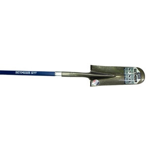 Seymour S500 Industrial Drain Spade Shovel 47 in. Fiberglass Long Handle w/ Cushion Grip