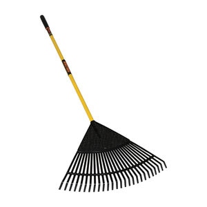 Structron S600 Leaf Rake Poly 24 in. Fiberglass Handle