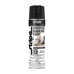 Seymour STRIPE Inverted Tip Marking Paint Waterbase Black (Asphalt) 20 oz.
