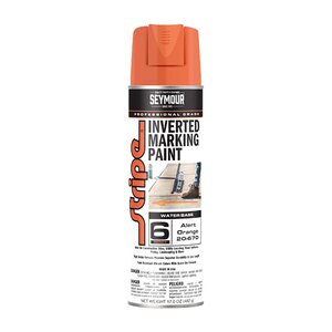 Seymour STRIPE Inverted Tip Marking Paint Waterbase Alert Orange 20 oz.