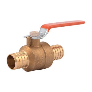 Sharkbite Ball Valve Barb x Barb 160 PSI 1 in. DZR Brass 