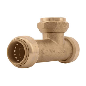 SharkBite Slip Tee Brass Lead Free 3/4 in. x 3/4 in. x 3/4 in. Fnpt