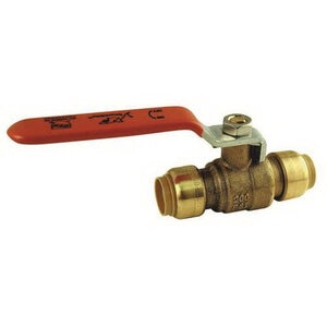 Sharkbite Push Ball Valve Lead Free Brass 3/4 in.