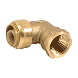 Sharkbite U314Lf Lead Free Brass 90 Degree Elbow 3/4 In. Push x Fpt