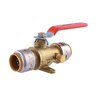 Sharkbite MAX 3/4 in. x 3/4 in. Quarter-Turn Ball Valve with Drain and Mounting Bracket