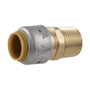Sharkbite MAX brass 1" push Male Adapter MNPT

