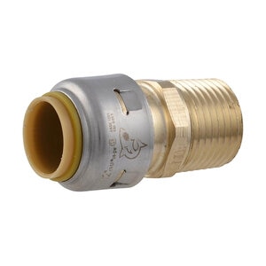 SharkBite Reducing Male Push Connector Lead Free Brass 1 in. x 3/4 in. Push x MIPT