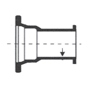 Sigma 3" Mj X Flange Adapter W/O Acc.