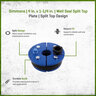 Simmons 4 in. x 1-1/4 in. Well Seal Split Top Plate